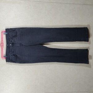 10090 Express black stretch distressed 5 pocket jeans 14